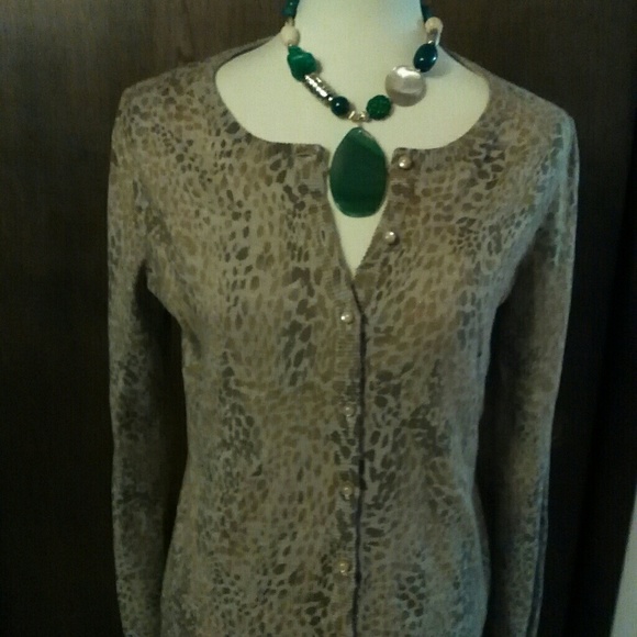 Animal leopard print cardigan - Picture 1 of 3